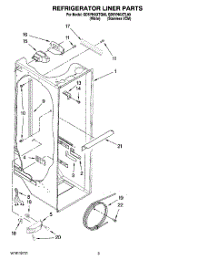 02 - Refrigerator Liner Parts parts for Whirlpool Refrigerator GD5YHAXTQ00 from AppliancePartsPros.com