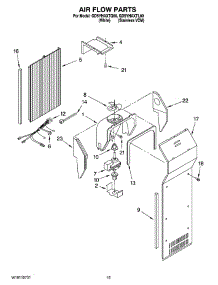 09 - Air Flow Parts parts for Whirlpool Refrigerator GD5YHAXTQ00 from AppliancePartsPros.com