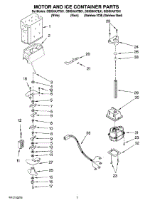 05 - Motor And Ice Container Parts parts for Whirlpool Refrigerator GS5SHAXTB01 from AppliancePartsPros.com