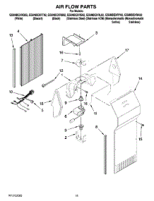 09 - Air Flow Parts parts for Whirlpool Refrigerator GS6NBEXRB02 from AppliancePartsPros.com
