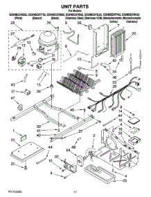 11 - Unit Parts parts for Whirlpool Refrigerator GS6NBEXRY02 from AppliancePartsPros.com