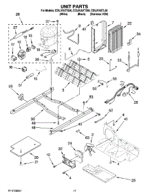 11 - Unit Parts parts for Whirlpool Refrigerator ED5JVAXTQ00 from AppliancePartsPros.com