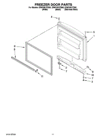 06 - Freezer Door Parts, Optional Parts parts for Whirlpool Refrigerator ER9FHKXTB00 from AppliancePartsPros.com