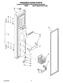 07 - Freezer Door Parts parts for Whirlpool Refrigerator ES5LHAXSB02 from AppliancePartsPros.com