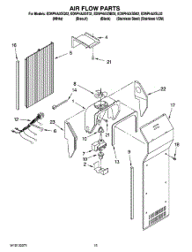 09 - Air Flow Parts parts for Whirlpool Refrigerator ED5PHAXSQ02 from AppliancePartsPros.com