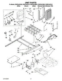 11 - Unit Parts parts for Whirlpool Refrigerator ED5PHAXSQ02 from AppliancePartsPros.com