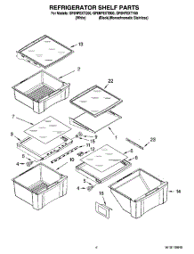 03 - Refrigerator Shelf Parts parts for Whirlpool Refrigerator GF6NFEXTQ00 from AppliancePartsPros.com