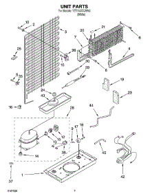 04 - Unit Parts parts for Whirlpool Refrigerator YET18JKXJW00 from AppliancePartsPros.com