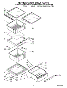 03 - Refrigerator Shelf Parts parts for Whirlpool Refrigerator GC3JHAXTB01 from AppliancePartsPros.com