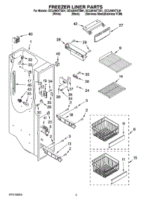 04 - Freezer Liner Parts parts for Whirlpool Refrigerator GC3JHAXTB01 from AppliancePartsPros.com