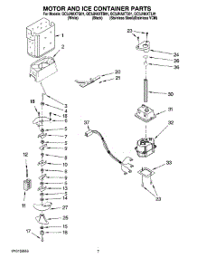 05 - Motor And Ice Container Parts parts for Whirlpool Refrigerator GC3JHAXTB01 from AppliancePartsPros.com