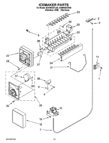 12 - Icemaker Parts, Optional Parts parts for Whirlpool Refrigerator ED5RHEXTL00 from AppliancePartsPros.com