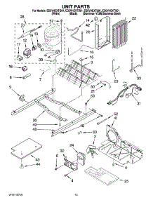 09 - Unit Parts parts for Whirlpool Refrigerator ED5VHEXTB01 from AppliancePartsPros.com