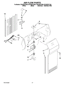 10 - Air Flow Parts parts for Whirlpool Refrigerator ED5VBEXTL00 from AppliancePartsPros.com