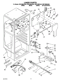 03 - Liner Parts parts for Whirlpool Refrigerator ER8YHMXSD00 from AppliancePartsPros.com