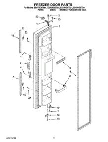 07 - Freezer Door Parts parts for Whirlpool Refrigerator ED2VHEXTQ01 from AppliancePartsPros.com