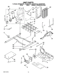 09 - Unit Parts parts for Whirlpool Refrigerator ED2VHEXTQ01 from AppliancePartsPros.com