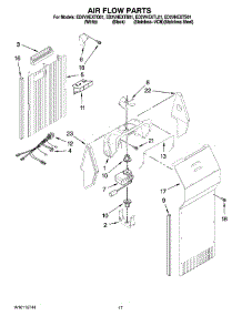 10 - Air Flow Parts parts for Whirlpool Refrigerator ED2VHEXTQ01 from AppliancePartsPros.com