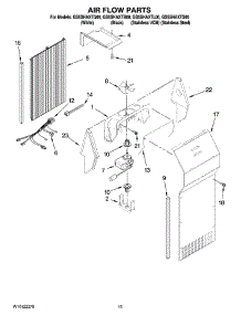 09 - Air Flow Parts parts for Whirlpool Refrigerator GS5SHAXTL00 from AppliancePartsPros.com