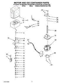 05 - Motor And Ice Container Parts parts for Whirlpool Refrigerator GC3JHAXTS00 from AppliancePartsPros.com