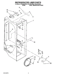 02 - Refrigerator Liner Parts parts for Whirlpool Refrigerator ES5LHAXSQ02 from AppliancePartsPros.com