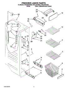 04 - Freezer Liner Parts parts for Whirlpool Refrigerator ES5LHAXSQ02 from AppliancePartsPros.com