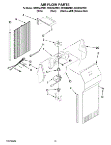09 - Air Flow Parts parts for Whirlpool Refrigerator GS5SHAXTL01 from AppliancePartsPros.com