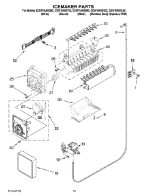 12 - Icemaker Parts, Optional Parts (Not Included) parts for Whirlpool Refrigerator ED5FHAXSQ02 from AppliancePartsPros.com