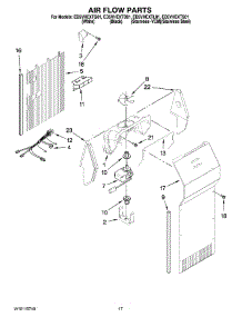 10 - Air Flow Parts parts for Whirlpool Refrigerator ED5VHEXTS01 from AppliancePartsPros.com