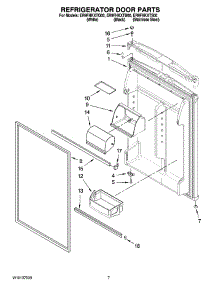 04 - Refrigerator Door Parts parts for Whirlpool Refrigerator ER9FHKXTS00 from AppliancePartsPros.com