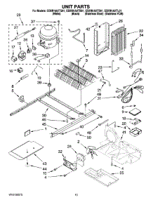 09 - Unit Parts parts for Whirlpool Refrigerator GD5RHAXTQ01 from AppliancePartsPros.com