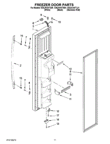 07 - Freezer Door Parts parts for Whirlpool Refrigerator ED5JVAXTB01 from AppliancePartsPros.com