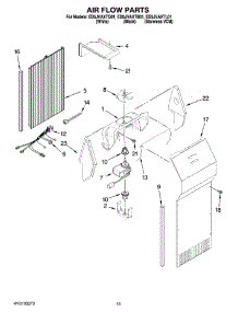 09 - Air Flow Parts parts for Whirlpool Refrigerator ED5JVAXTB01 from AppliancePartsPros.com