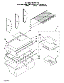03 - Shelf Parts parts for Whirlpool Refrigerator ER9FHKXTQ00 from AppliancePartsPros.com