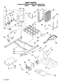 11 - Unit Parts parts for Whirlpool Refrigerator ED5JVAXTB01 from AppliancePartsPros.com