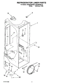 02 - Refrigerator Liner Parts parts for Whirlpool Refrigerator 7GS2SHEXPL03 from AppliancePartsPros.com