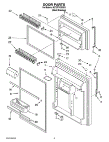 02 - Door Parts parts for Whirlpool Refrigerator 8GT2FTKXSS01 from AppliancePartsPros.com