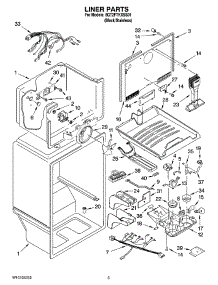 03 - Liner Parts parts for Whirlpool Refrigerator 8GT2FTKXSS01 from AppliancePartsPros.com