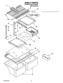 05 - Shelf Parts, Optional Parts (Not Included) parts for Whirlpool Refrigerator 8GT2FTKXSS01 from AppliancePartsPros.com
