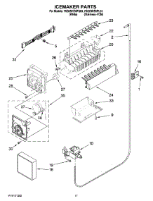 10 - Icemaker Parts parts for Whirlpool Refrigerator 7GS2SHEXPL03 from AppliancePartsPros.com