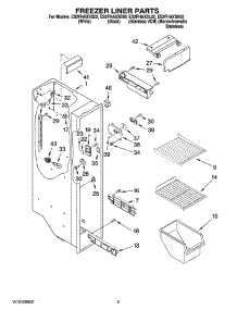 04 - Freezer Liner Parts parts for Whirlpool Refrigerator ES2FHAXSL02 from AppliancePartsPros.com