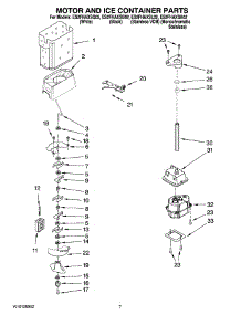 05 - Motor And Ice Container Parts parts for Whirlpool Refrigerator ES2FHAXSL02 from AppliancePartsPros.com