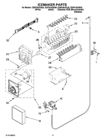 10 - Icemaker Parts parts for Whirlpool Refrigerator ES2FHAXSL02 from AppliancePartsPros.com