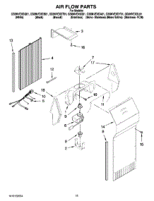 09 - Air Flow Parts parts for Whirlpool Refrigerator GS6NVEXSY01 from AppliancePartsPros.com