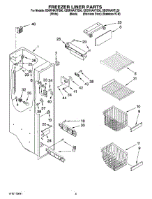04 - Freezer Liner Parts parts for Whirlpool Refrigerator GD5RHAXTB00 from AppliancePartsPros.com