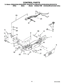 10 - Control Parts parts for Whirlpool Refrigerator GD5NVAXSY00 from AppliancePartsPros.com