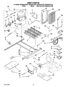 09 - Unit Parts parts for Whirlpool Refrigerator GD5RHAXTB00 from AppliancePartsPros.com