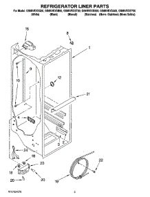 02 - Refrigerator Liner Parts parts for Whirlpool Refrigerator GS6NVEXSQ00 from AppliancePartsPros.com