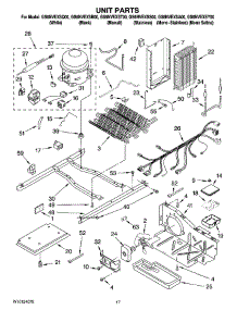 11 - Unit Parts parts for Whirlpool Refrigerator GS6NVEXSQ00 from AppliancePartsPros.com