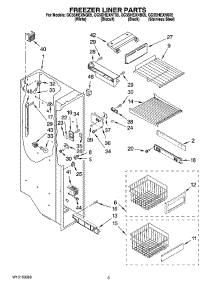 04 - Freezer Liner Parts parts for Whirlpool Refrigerator GC5SHEXNQ05 from AppliancePartsPros.com